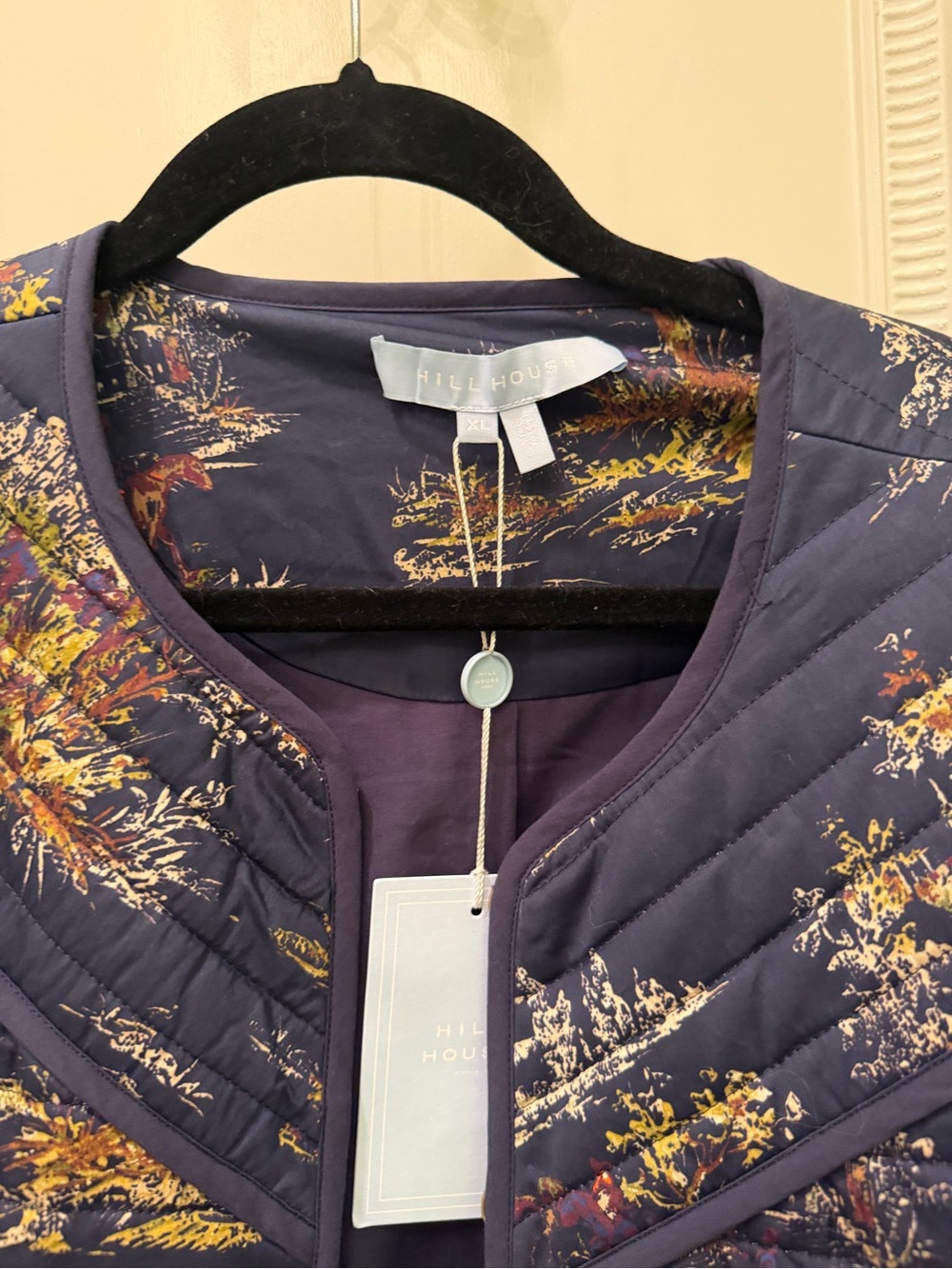 NWT HILL HOUSE HOME Navy Blue The Amari Equestrian Jacket Size XL - Picture 7 of 10